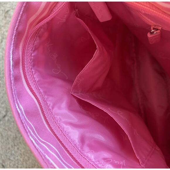 Vera Bradley Pink Tonal Stripe Lighten Up Slim Crossbody Bag purse - Picture 10 of 10